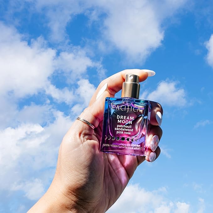 Pacifica Dream Moon Womens Spray Perfume 1 fl oz – Long-Lasting Floral Woody Fragrance for Her - Rose, Patchouli, Sandalwood – 100% Vegan, Cruelty-Free, Phthalate-Free Fragrance-BrightBean Baby