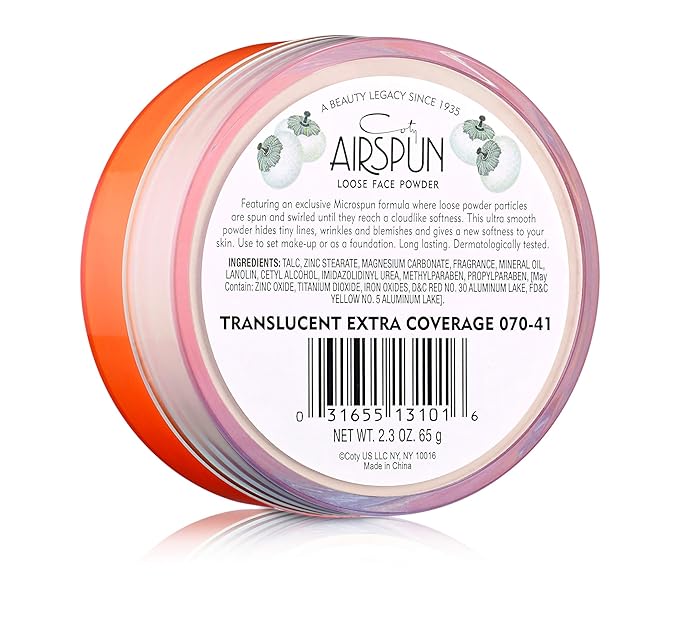Coty Airspun Face Powder, Translucent Extra Coverage, 2.3 Ounce, Pack of 1-BrightBean Baby