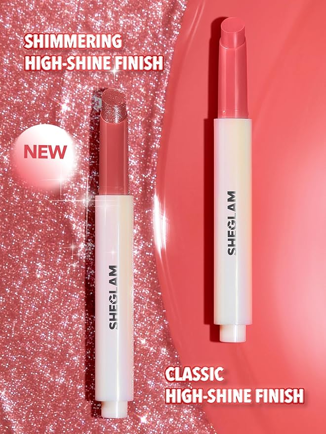 SHEGLAM Pout-Perfect Moisturizing Solid Lip Gloss Shimmer Lip Plumper - First Crush