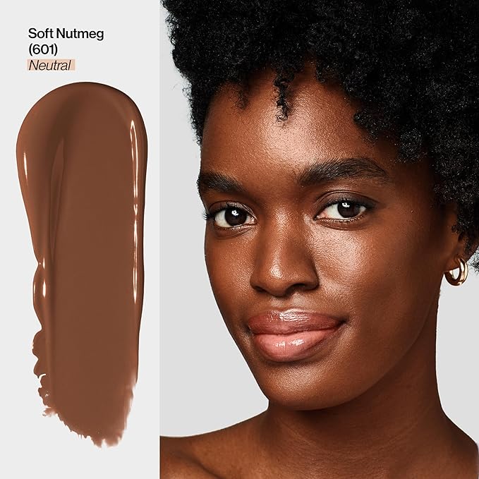 Revlon Illuminance Tinted Serum, Triple Hyaluronic Acid, Evens Out Skin Tone Over Time and Hydrates All Day, SPF 15, 601 Soft Nutmeg, 0.94 fl oz.-BrightBean Baby