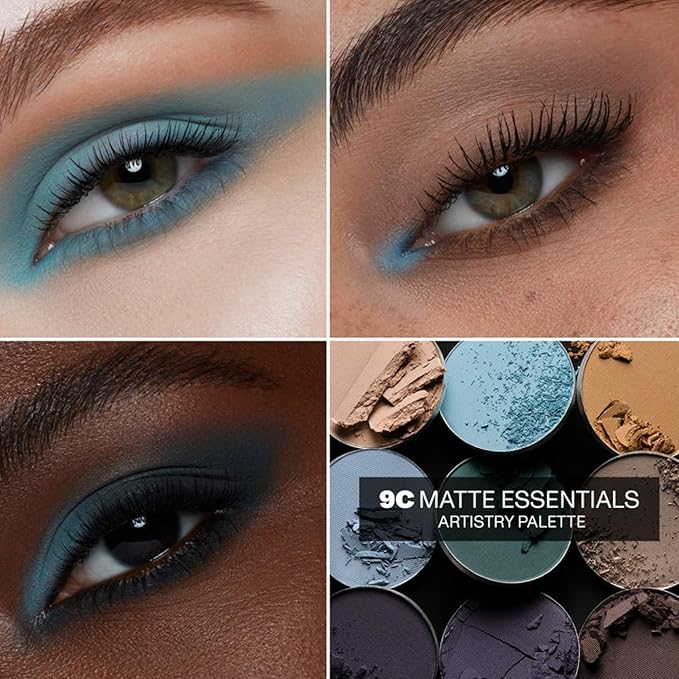 Morphe 9C Matte Essentials Artistry Palette - Cool-Toned Makeup Palette with All-Matte Finishes - Highly Pigmented Eye Makeup with a Blendable & Buildable Formula (0.35 oz)-BrightBean Baby