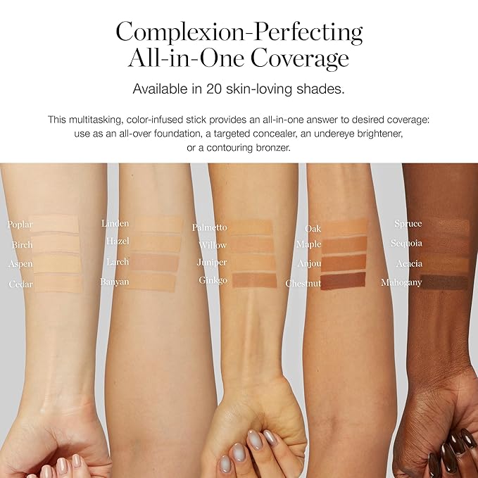 Ogee Sculpted Complexion Foundation Stick (Spruce 12.75N - Deep, Bronze Undertones) Full Coverage Foundation Makeup - Instantly Balance & Even Complexion - 70% Organic Ingredients-BrightBean Baby