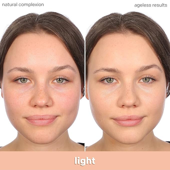 Almay Anti-Aging Foundation, Smart Shade Face Makeup with Hyaluronic Acid, Niacinamide, Vitamin C & E, Hypoallergenic-Fragrance Free, 100 Light, 1 Fl Oz (Pack of 1)-BrightBean Baby