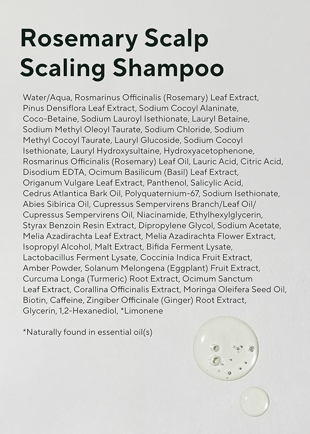 AROMATICA Rosemary Scalp Scaling Shampoo (2 packs) - Korean Hair Care with Thinning Hair Loss Natural Rosemary Essential Oil for Women Hair Growth - Free from Sulfate, Silicone, and Paraben (13.53 oz)-BrightBean Baby