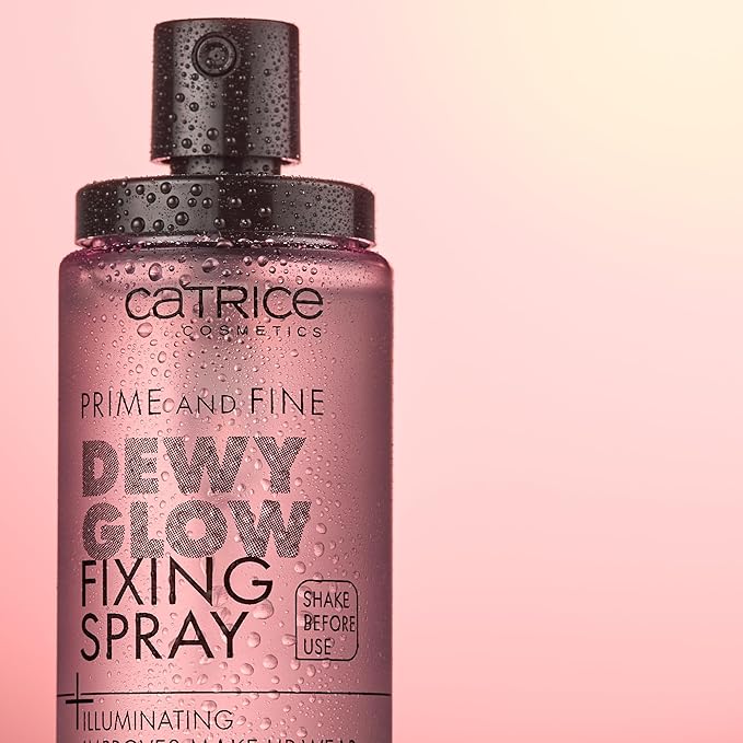 Catrice | Prime & Fine Illuminating Dewy Glow Spray | Transparent and Fast Drying Fixing Spray| Paraben Free & Vegan | Cruelty Free (Pack of 1)-BrightBean Baby