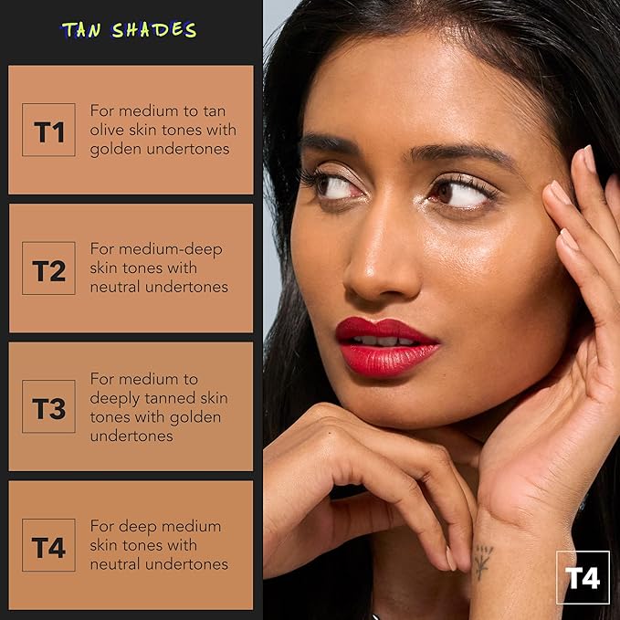 COVER FX Power Play Foundation - Shade T4 - Buildable Full Coverage - Waterproof Sweat-Proof Transfer-Proof - Natural Matte Finish - All Skin Types-BrightBean Baby
