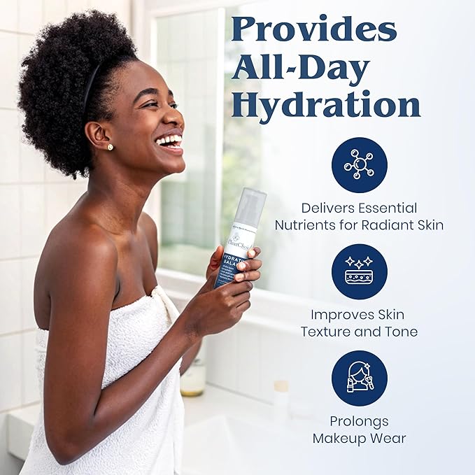 Clear Choice Hydrating Balance Facial Mist 6.7oz β Rejuvenating Spray for All Skin Types, Tightens Pores, Prolongs Makeup, Restores pH Balance-BrightBean Baby