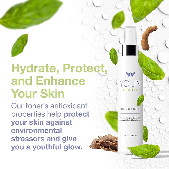 YOUN Beauty Green Tea Toner Face Mist Spray, 180 ML – Alcohol-Free, pH-Balancing & Hydrating Toner with Green Tea and Chamomile Extracts by Dr. Anthony Youn-BrightBean Baby