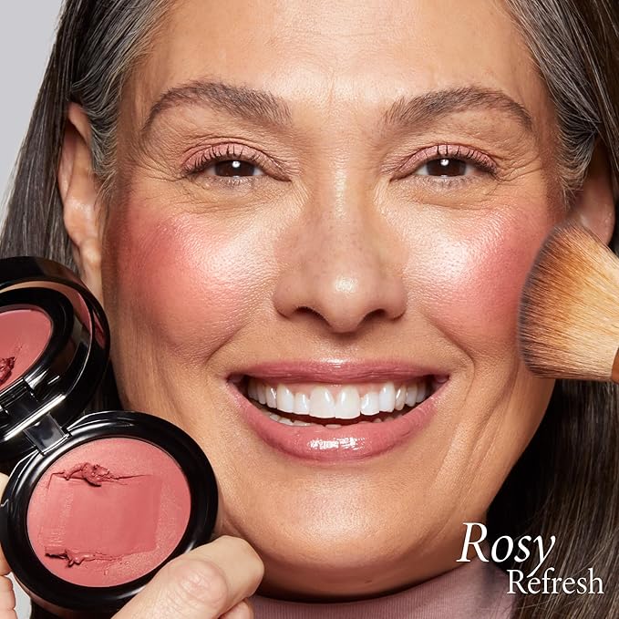 LAURA GELLER NEW YORK The Wonder Balm Complexion Enhancer - Hydrating Weightless Subtle Hint of Color + Glow for Mature Skin - Vegan Squalane - Apply to Cheeks & Lips (03 Rosy Refresh)-BrightBean Baby