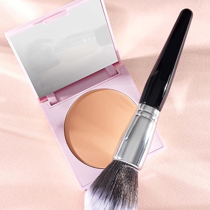 Mally Beauty The Anti-Powder Tinted Finishing Brightener, Light Mally Beauty The Anti-Powder Tinted Finishing Brightener Powder, Deep- Matte Finish, Brightens complexion and Blurs imperfections-BrightBean Baby