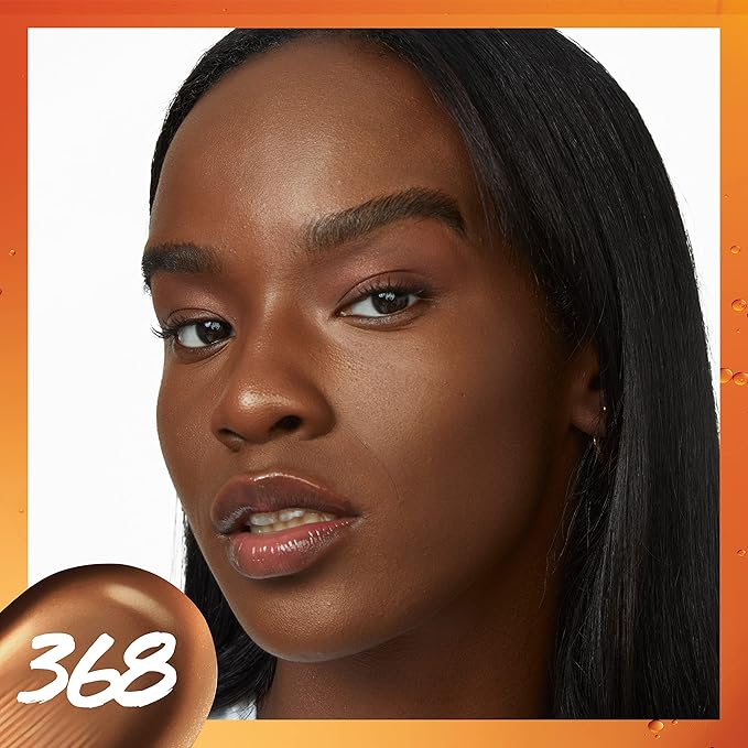 Maybelline Super Stay Up to 24HR Skin Tint, Radiant Light-to-Medium Coverage Foundation, Makeup Infused With Vitamin C, 368, 1 Count-BrightBean Baby