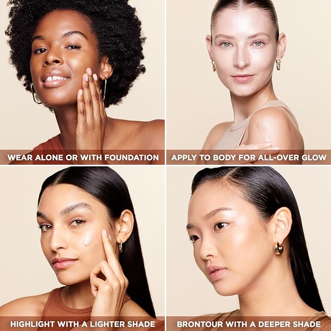 L'Oreal Paris Makeup True Match Lumi Glotion, Natural Glow Enhancer, Illuminator Highlighter, Bronzing Drops For a Sun-Kissed Glow, 903 Medium-BrightBean Baby