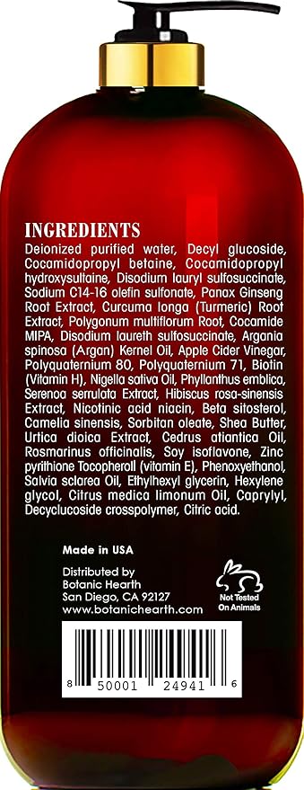 Botanic Hearth Apple Cider Vinegar Shampoo | Clarifying And Nourishing, Reduces Itchy Scalp, Dandruff & Frizz | Sulfate Free, For All Hair Types, Men And Women | 16 Fl Oz-BrightBean Baby