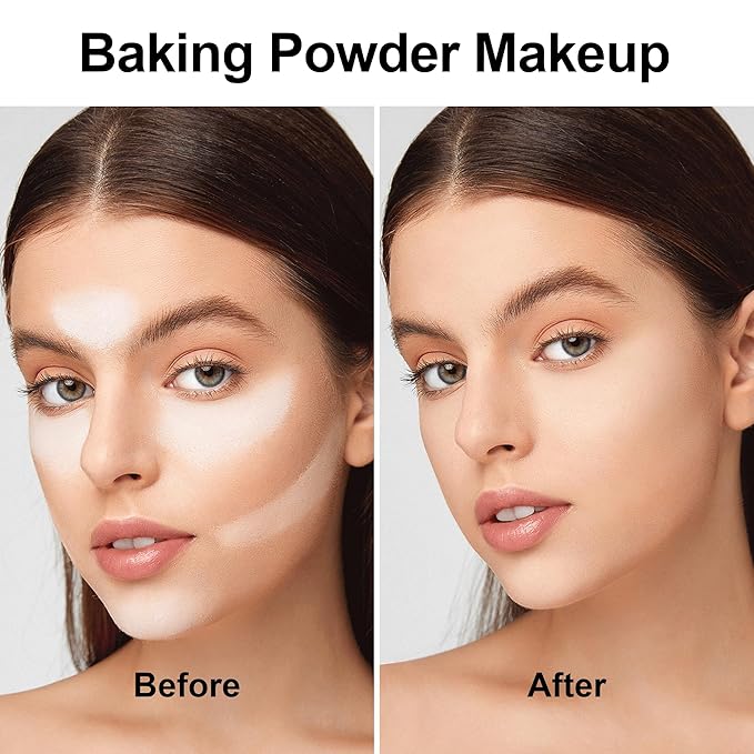 FV Translucent Powder Setting Powder, Oil-control & Long Lasting Loose Face Powder, Waterproof, Lightweight & Blurring Pores Finishing Powder, Talc-free Baking Powder Makeup, Translucent-BrightBean Baby