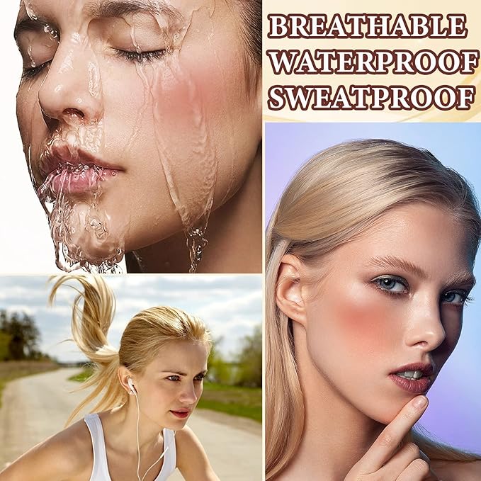 Liquid Contour Beauty Wand,Stick with Cushion Applicator,Cream Contour,Long Lasting Smoothly Moisturizng Silky Contour Stick Blush Stick-BrightBean Baby