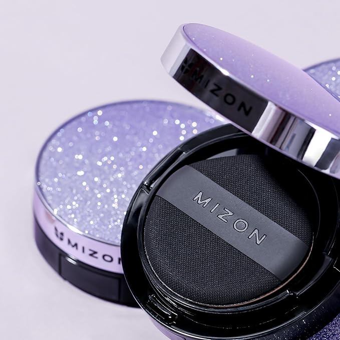 MIZON Vegan Collagen Cushion (15g/ 0.52 oz x 2 ea) Healthy and glowing look, Medium coverage compact with SPF38 PA++ Protection, Skincare and makeup INCLUDES REFILL (#21 Light Beige)-BrightBean Baby