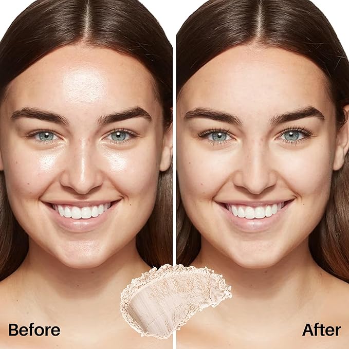 FV Baking Powder, Lightweight Loose Smooth Ivory Setting Powder Highlighter Poreless Longwearing Matte Waterproof Oil Absorb Makeup Powder for Setting with No Flashback 0.35oz(10g)-BrightBean Baby