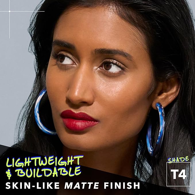 COVER FX Power Play Foundation - Shade T4 - Buildable Full Coverage - Waterproof Sweat-Proof Transfer-Proof - Natural Matte Finish - All Skin Types-BrightBean Baby