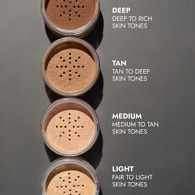 COVER FX Perfect Setting Powder - Shade Tan - Loose Makeup Finishing Powder - Mattify Skin and Lock in Makeup - Blurs Fine Lines - Full Size-BrightBean Baby