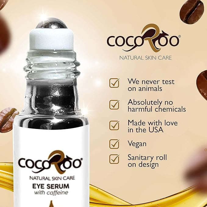 Caffeinated Eye Serum, Nutrient-Dense, 100% Pure, Natural & Vegan (Unscented)-BrightBean Baby