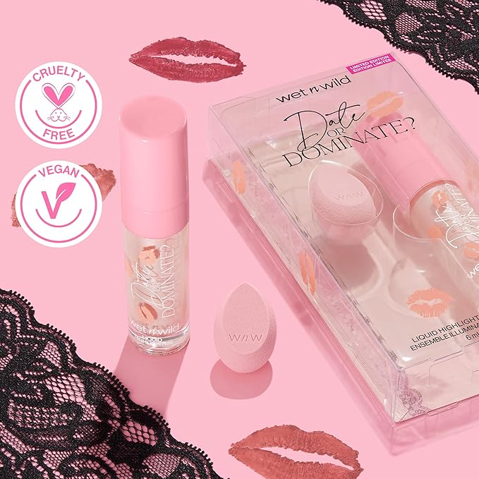 wet n wild Date Or Dominate Liquid Highlighter & Sponge Set-BrightBean Baby