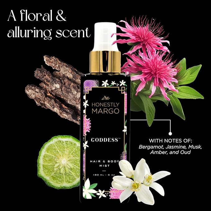 Goddess Hair & Body Mist (6 Oz) – Alluring Perfume for Women for Hair and Skin with Bergamot, Jasmine, Musk, Amber and Oud Scent – Luxury Hair Perfume for Women & Body Spray-BrightBean Baby