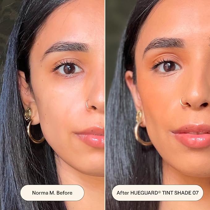 Live Tinted Hueguard Skin Tint SPF 50 - Tinted Mineral Sunscreen with Light-Medium Buildable Coverage With a Hydrating and Radiant Finish - Water and Sweat Resistant, 1.35 fl oz - Shade 07-BrightBean Baby