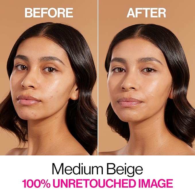 wet n wild Bare Focus Skin Tint, 5% Niacinamide Enriched, Buildable Sheer Lightweight Coverage, Natural Radiant Finish, Hyaluronic & Vitamin Hydration Boost, Cruelty-Free & Vegan - Medium Beige-BrightBean Baby