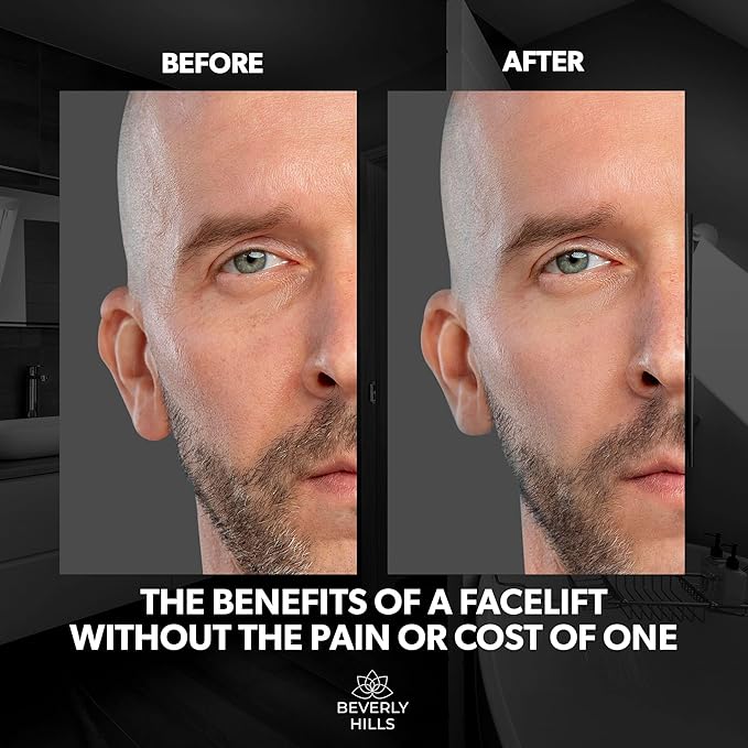 Beverly Hills Mens Instant Facelift and Eye Serum Treatment for Dark Circles, Puffy Eyes, and Wrinkles-BrightBean Baby