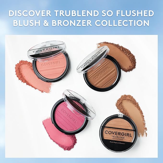COVERGIRL Trublend So Flushed Coral Crush, Pressed, 0.33 Oz-BrightBean Baby