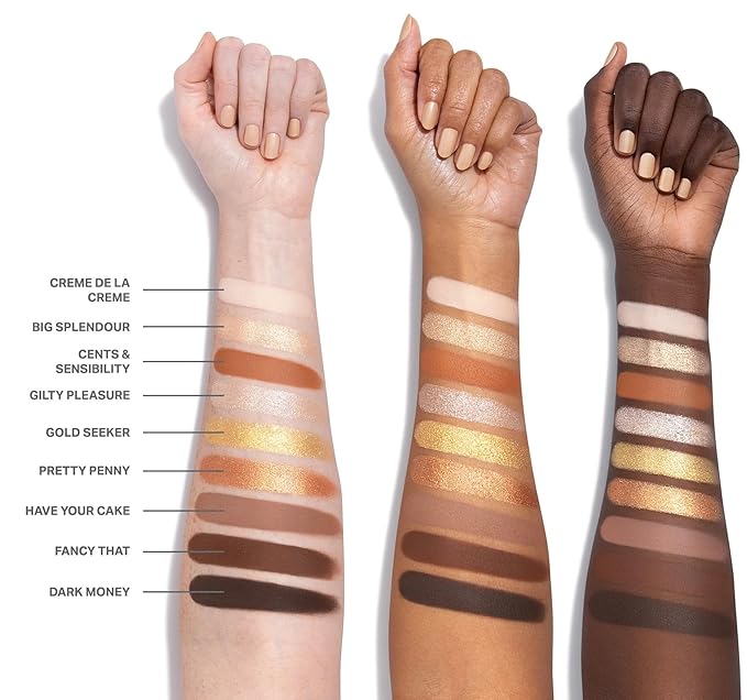 Morphe Rich & Foiled Artistry Palette - Foil-Effect Eyeshadow Palette with Matte, Shimmer & Foil Finishes - Brown & Gold Eyeshadow with Luminous Payoff - Gold Seeker (0.35 oz)-BrightBean Baby