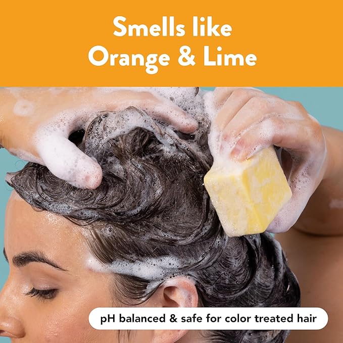 Ethique St Clements -Clarifying Solid Shampoo Bar for Oily Hair - Vegan, Eco-Friendly, Plastic-Free, Cruelty-Free, 3.88 oz (Pack of 1)-BrightBean Baby