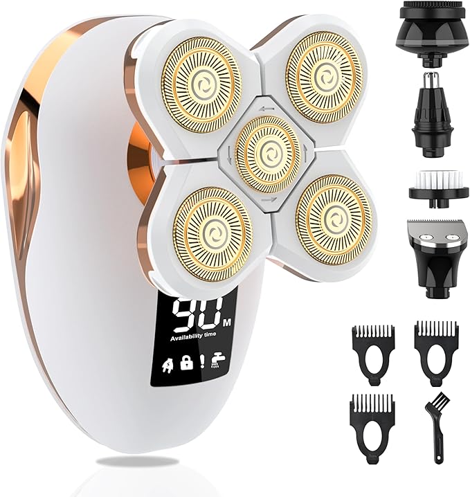 Electric Razors for Women, Women's Electric Shaver Kit for Legs, Bikini and Body Wet Dry Use, Facial Hair Removal, Cordless Trimmer for Womens Bikini Lady Grooming Sensitive Skin