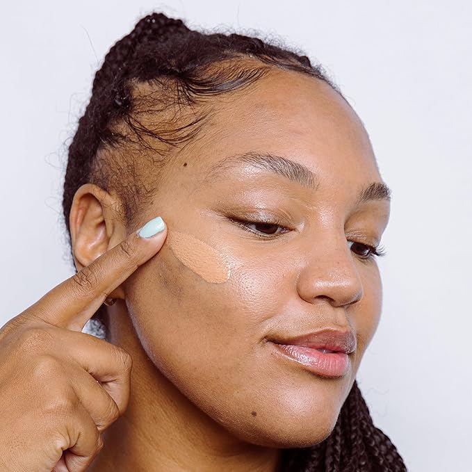 Naked Sundays BeautyScreen™ SPF 50 Mineral Peptide Foundation Tint – 2-in-1 Skin Tint & Mineral Sunscreen | Radiant, Buildable Coverage, Acne-Safe, Infused with Peptides (6 Tan Caramel, 1.01 oz)-BrightBean Baby