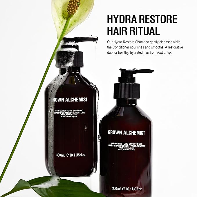 Grown Alchemist Hydra-Restore Rose Black Pepper & Sage Gentle+Moisturizing Daily Shampoo, 300mL-BrightBean Baby