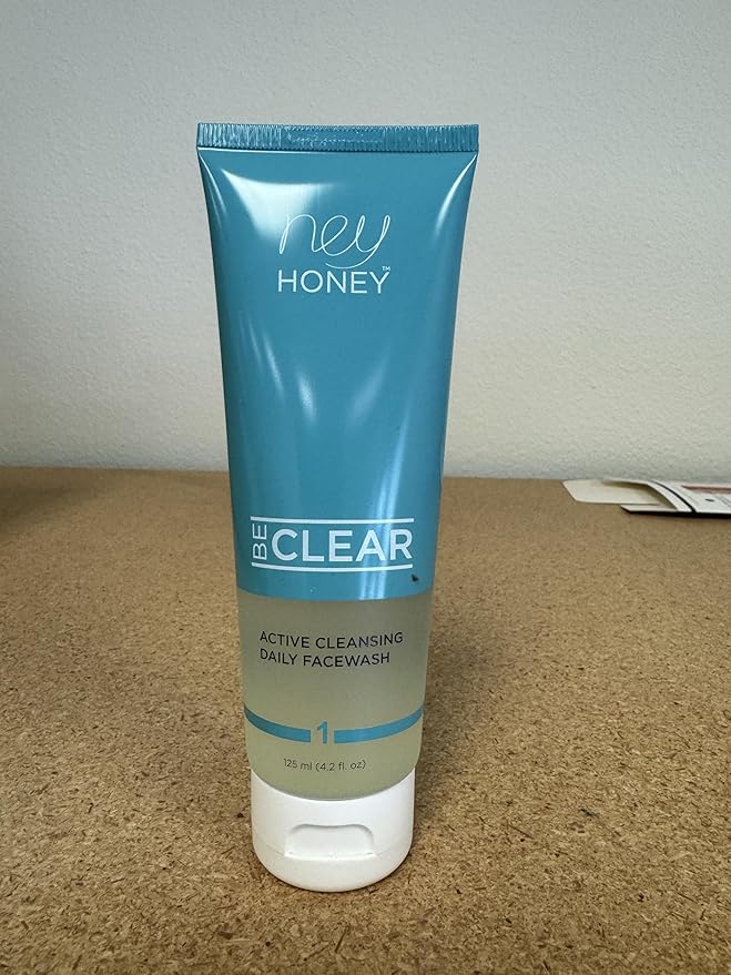 Hey Honey Skincare Be Clear Acne Routine | Daily Active Cleansing Face Wash | Youth & Young Adults, Blemishes Prone | Propolis & Gentle Exfoliating Acids | Fast & Long Lasting Oil Control | 5 fl oz-BrightBean Baby