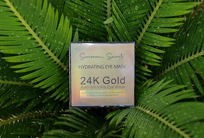 Golden 24K Radiant Under Eye Gel Mask (30 Pairs) Rejuvenating, Hydrating, Moisturizing Therapy for Under Eye Wrinkles, Dark Circles, Puffy Eyes, Refreshing, Revitalizing, Travel-BrightBean Baby