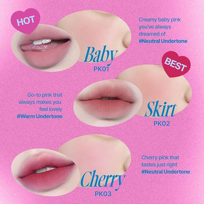 Lip&Cheek Blurry Pudding Pot | Blushed Moment - Cherry | Makeup Blush, Buildable Lightweight, Multi-Use Soft Matte Finish | 5g-BrightBean Baby
