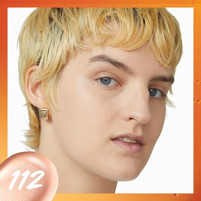 Maybelline Super Stay Up to 24HR Skin Tint, Radiant Light-to-Medium Coverage Foundation, Makeup Infused With Vitamin C, 112, 1 Count-BrightBean Baby