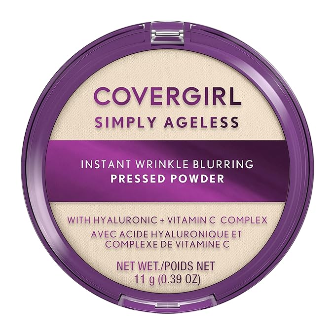 Covergirl Simply Ageless Instant Wrinkle Blurring Pressed Powder, Translucent, 0.39 Oz.-BrightBean Baby