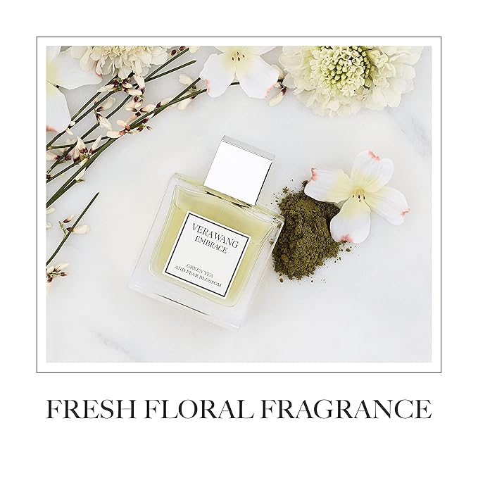 Vera Wang Embrace Green Tea and Pear Blossom Body Mist 8.4 fl oz (Pack of 1), Notes of Earthiness, Peony, and Sandalwood, Women's Fragrance, Long Lasting, Everyday Fragrance-BrightBean Baby