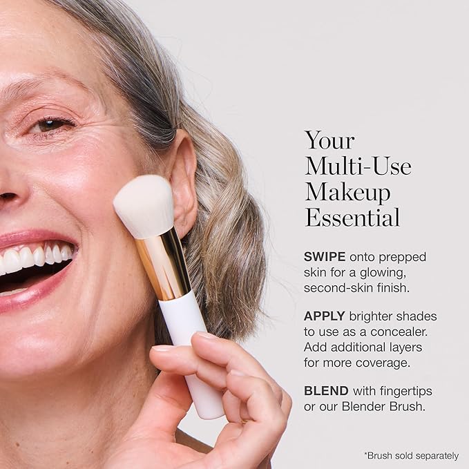 Ogee Sculpted Complexion Foundation Stick (Spruce 12.75N - Deep, Bronze Undertones) Full Coverage Foundation Makeup - Instantly Balance & Even Complexion - 70% Organic Ingredients-BrightBean Baby