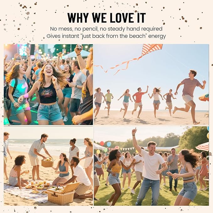 Freckle Stamp - Freckle Pen Waterproof, Long Lasting Fake Freckles, Quick Dry 5-Point Faux Freckles Stamp Cushion Stain Marker in One Press Natural and Lifelike Sunkissed Pencil Tool Makeup (#1-Light)-BrightBean Baby