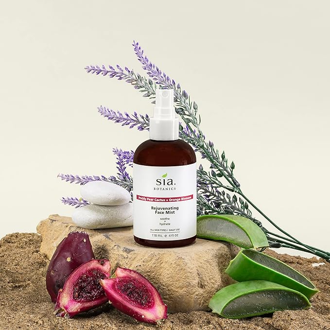 Rejuvenating Face Toner Mist (118ml/4oz Bottle) | Facial Treatment w/Prickly Pear, Aloe Vera, Orange Blossom | Natural, Clean, Botanical Skincare for Women-BrightBean Baby