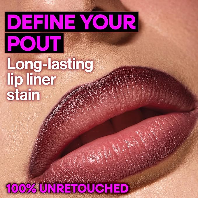 wet n wild Perfect Pout Lip Liner Stain, Long-Lasting Transfer-Proof Formula with Blade-Like Applicator for Precision & Full Lip Coverage, Vegan & Cruelty-Free - Nude Tights