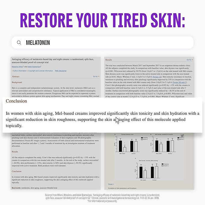 Time Return Melatonin Cream | Face Brightening Cream & Face Moisturizer for Dry Skin | Relaxing Face Cream for Women & Men | Melatonin Face Cream for Resilient Skin, 0.88 oz-BrightBean Baby