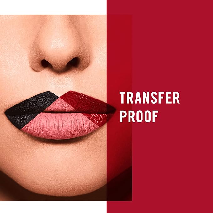 Rimmel London Provocalips 16hr Kiss-Proof Lip Color - Two-Step Liquid Lipstick to Lock in Color and Shine - 550 Play With Fire, .14 fl.oz.