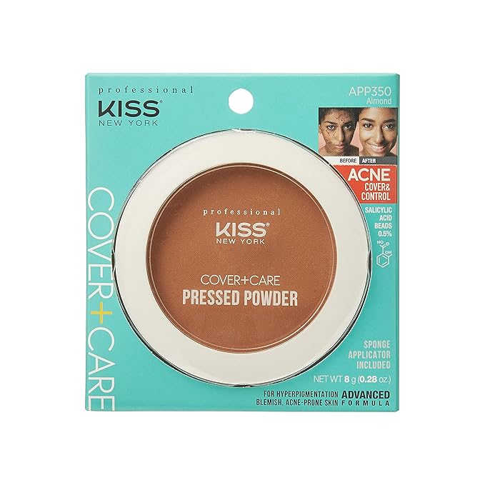 KISS Cover and Care Acne Control Pressed Powder- APP350 (Almond)-BrightBean Baby