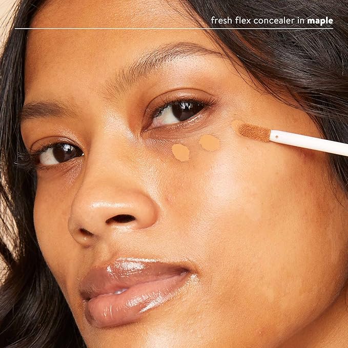 Honest Beauty Fresh Flex Concealer with Niacinamide + Vitamin E + Hyaluronic Acid | Vegan + Cruelty free | Maple, 0.17 fl oz-BrightBean Baby