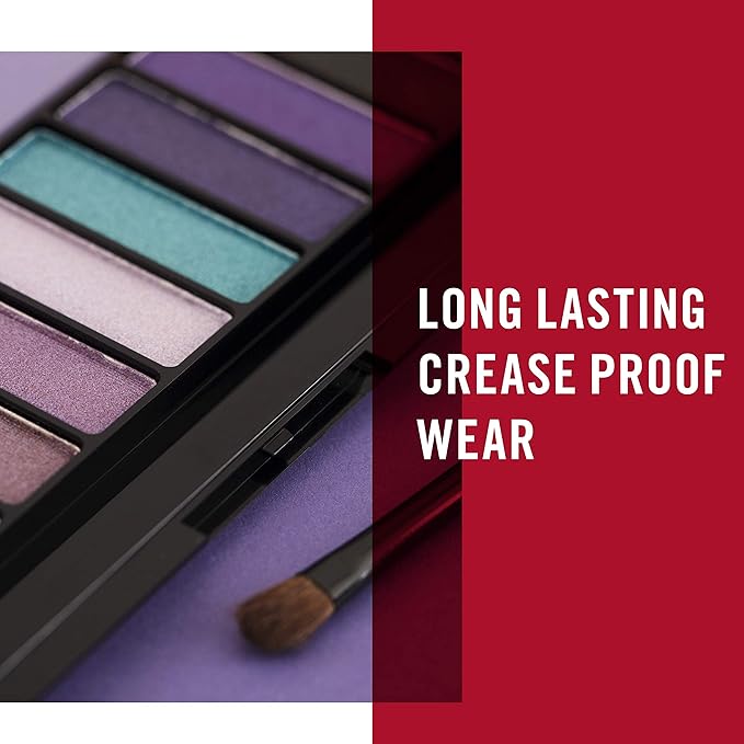 Rimmel London Magnif'Eyes Eyeshadow Palette, 12 Shades, Blendable Formula, Versatile, 008, Electric Violet, 0.5oz